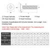 ANSIEDIO M5 Phillips Flat Head Machine Screws Bolts Stainless Steel
