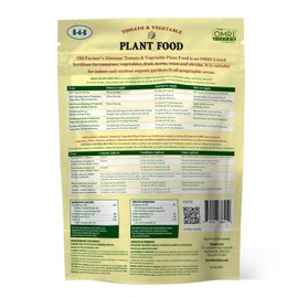 The Old Farmer's Almanac 2.25 lb. Organic Tomato & Vegetable Plant Food Fertilizer, Covers 250 sq. ft. (1 Bag)