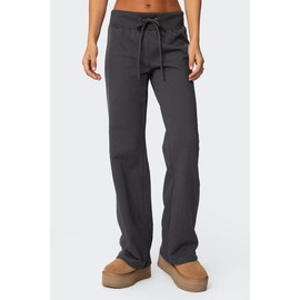 Chandler Waffle Sweatpants - Color: GRAY, Size: S