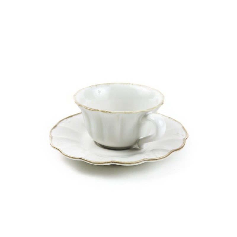 Costanova Oliva White Tea Cup Saucer Set 250ml / 코스타노바
