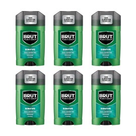 Brut Deodorant Original Fragrance 2.7 oz / 76 g (Pack of 6)