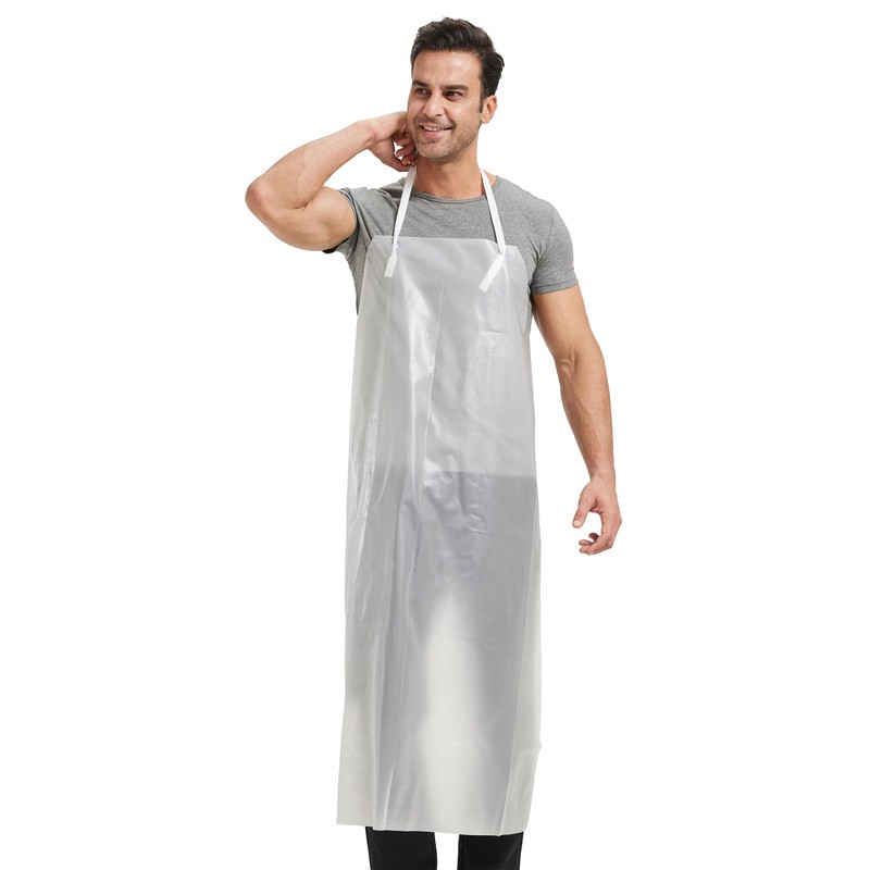 Nanxson Unisex Bib Apron TPU Waterproof Odourless Lightweight Work Apron