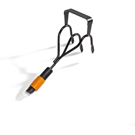 Fiskars QuikFit Cultiweeder, Two devices in one: hoe and push-pull weeder, Tool Head, Black/Orange, 1000681