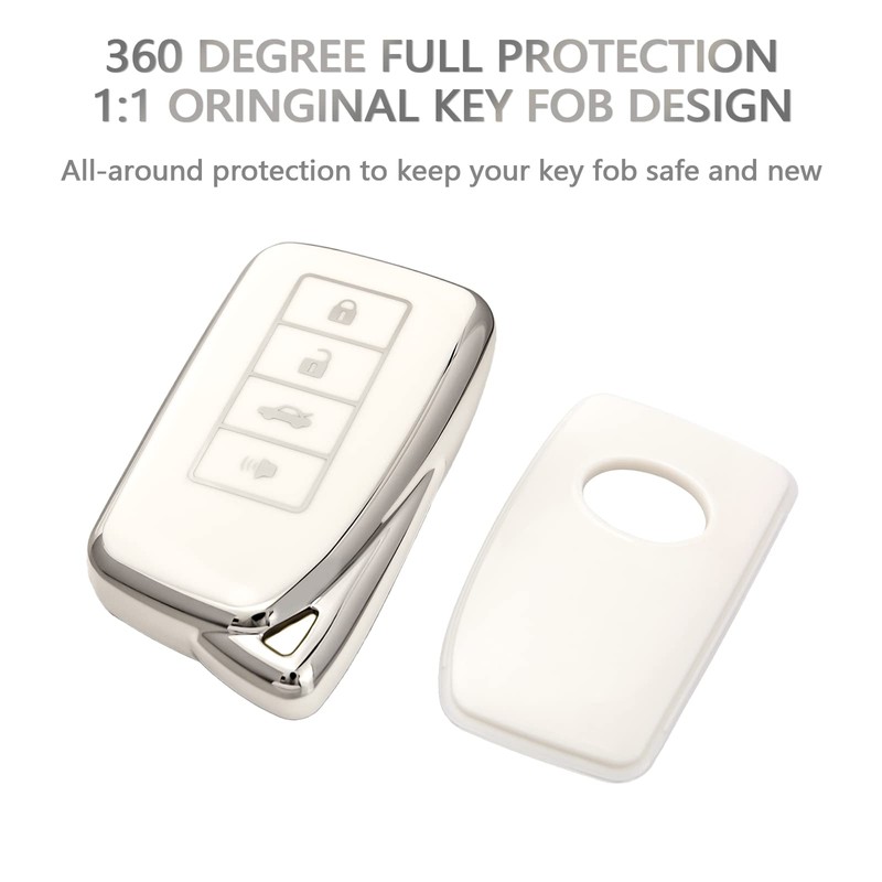 OFFCURVE for Lexus Key Fob Cover Key Case Shell Compatible