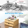 Bamboo Desk Drawer Organizer, Large Desktop Organizer with Drawers Tabletop