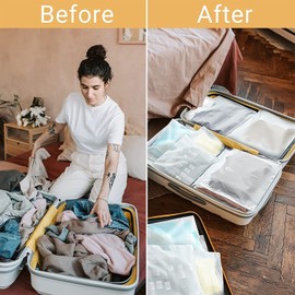 20 Pcs Thickened Frosted Plastic Garment Bags,40x30cm,Packaging Bag,Travel Accessories, Used to Pack Clothes, Pants, T-Shirts, Sealed Plastic Storage Bags.