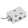 Toggle Switch Valve 2-Position 5-Way Mechanical Pneumatic Knob Switch G1/8in