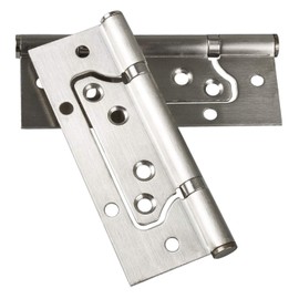 Beautiful Life Pack of 4 Door Hinge Window Cabinet Hinges Connector Screw-On Tape Stainless Steel Ball Bearing Mounted with Stainless Steel Screws Material Thickness 3.2 mm (Stainless Steel Hinge)