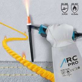 ACE ARC Pro Welder's work glove - Protective leather gloves for welding - EN 388/12477 - 09/L (Pack of 1)