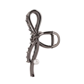 Sacina Gothic Punk Emo Grunge Black Bow Hair Clip, Gothic Grunge Emo Hair accessories, Goth Jewelry for Women