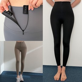 Honeycomb Hook Leggings Corset Pants High-Waist Yoga Workout Wear Honeycomb Hook Leggings (Black)/S