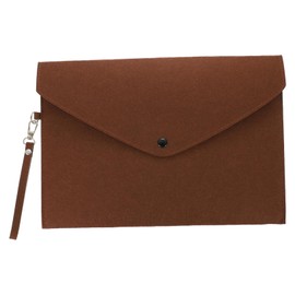 SHINEOFI Ganize Your Documents Ease A4 Felt File Folder Bag Button-Closed Business Bag Tear-Resistant