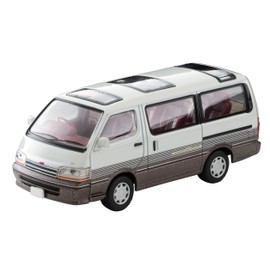 Tomica Limited Vintage Neo 1/64 LV-N208a Toyota Hiace Wagon 2.4 Super Custom Limited 92 White/Brown Finished Product