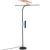 Syrinx LED Floor Lamp, Dual Head Gooseneck Floor Lamps for