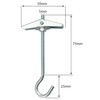 DDHOMIN 8 PCS Plasterboard Ceiling Hooks for Drywall Cavity Hollow