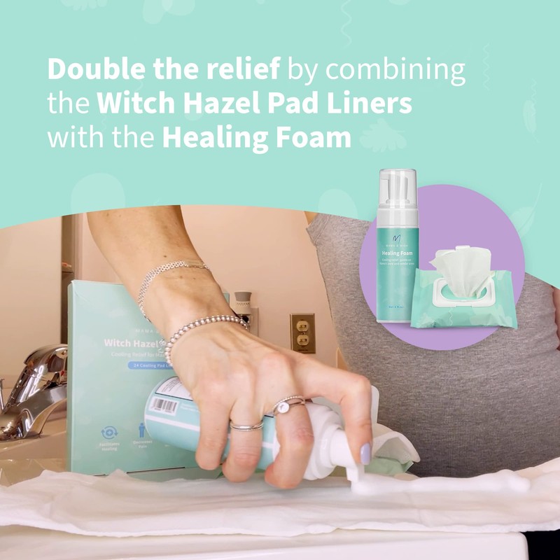 Mama & Wish Witch Hazel Foam and Pad Liners Bundle
