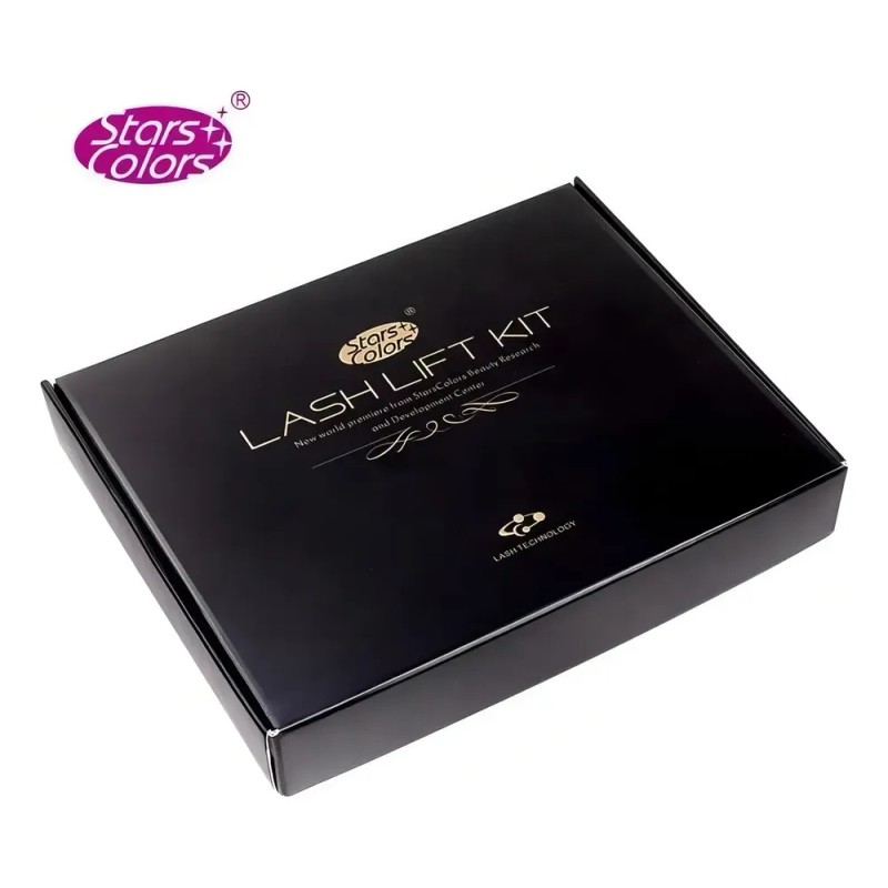 Kit Lash Lifting Negro Stars Colors Permanente Pestañas Completo