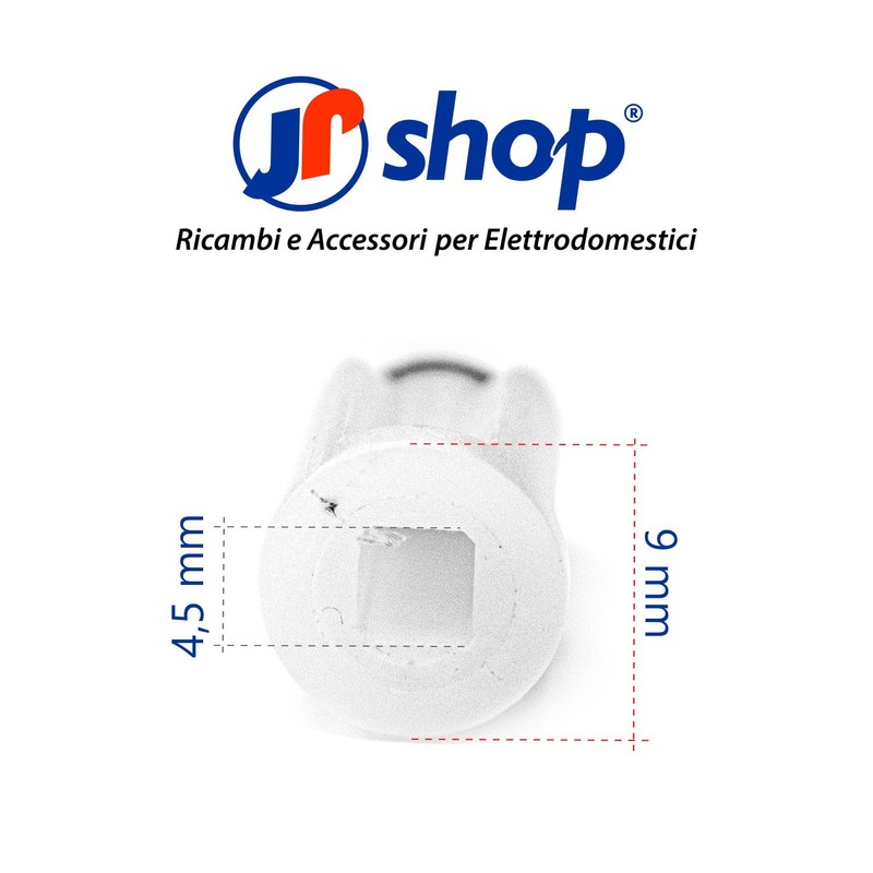 JPshop - Clutch coupling in white plastic with gasket for