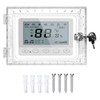 Thermostat Lock Box Transparent Acrylic Universal Clear Cover with 2