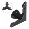 sourcing map 33x33x33mm Metal Box Corner Protectors Edge Guard Bronze