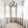 Amyhill 100 Pcs Curtain Track Roller Hooks Rail Ceiling Gliders