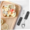 BIUDECO 1Set Elderly Adaptive Utensils Skid Fork Spoon for Trembling