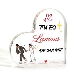 Girlfriend Gifts Graduation Gifts for Her Boyfriend Birthday Gifts Birthday Gifts for Boyfriend Valentines Gifts for Husband Heart Acrylic Keepsake Valentines Gifts for Husband Wife Birthday Gifts