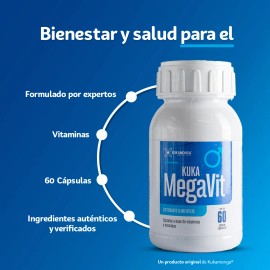 Kit Mega Vit Pareja, Hombre Y Mujer, Vitaminas - 60 Cpsulas Sin Sabor