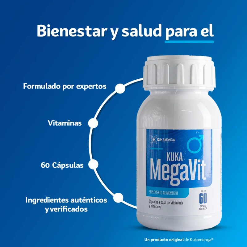 Kit Mega Vit Pareja, Hombre Y Mujer, Vitaminas - 60