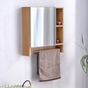 LJLB Wall Mounted Bathroom Mirror Cabinet for Enhanced Organization, Space-Saving