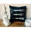 LushFabric x2 MERMAID SEQUIN CUSHION Cover Pillow Case Reversable Flip