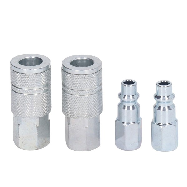Air Coupler Plug Kit, 3/8in NPT Quick Connect Fittings for