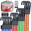 Bungee Cords with Hooks - 26pc Heavy Duty Assortment with