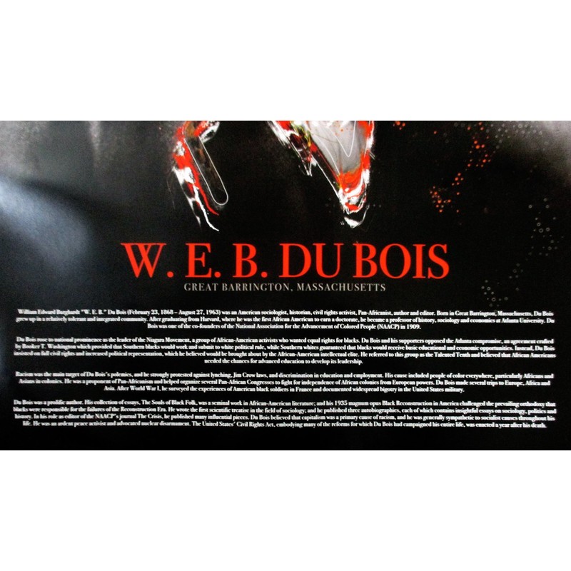 777 Tri-Seven Entertainment W.E.B. Dubois Poster with Bio Print African