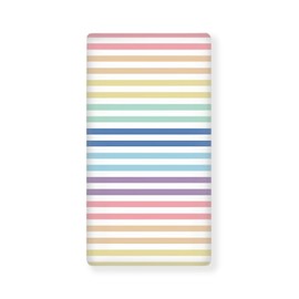 JIANADAER Rainbow Stripe Fitted Crib Sheet Red Orange Yellow Green Turquoise Blue Purple Standard Crib Mattress Fitted Sheet Multicolor Toddler Bed Mattress Sheets Crib Mattress Sheet 28"x52"