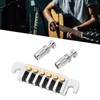 Guitar Bridge Tailpiece Reversible Wrap Around Saddle Bridge Stop Tailpiece