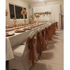 SINSSOWL Wedding Satin Gold Chair Sashes Bows 50 Pack Fitted