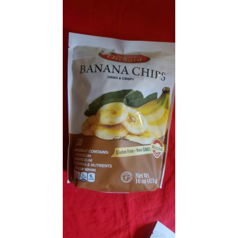 Mixed Nuts Inc. 2 PACK PREMIUM ORCHARD BANANA CHIPS DRIED