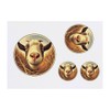 4 x 'Smiling Goat' Temporary Tattoos - Water Resistant, Skin-Safe,