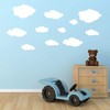 Set of 11 Clouds Wall Sticker Clouds Sky (Baby Blue)