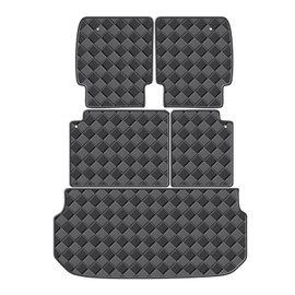 WDYOYS Cargo Mat for 2022-2025 Infiniti QX60 7 Seats Trunk Mat & 2ND+3RD Row Rear Backrest Mat, All Weather Rear Cargo Liner Back Seat Cover Protector(Second-Row Captain's Chairs)