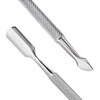 Stainless steel cuticle nipper and cuticle pusher for dead skin