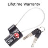 TSA Approved Luggage Locks Suitcase Locks (2 Pack) OW-Travel Cable