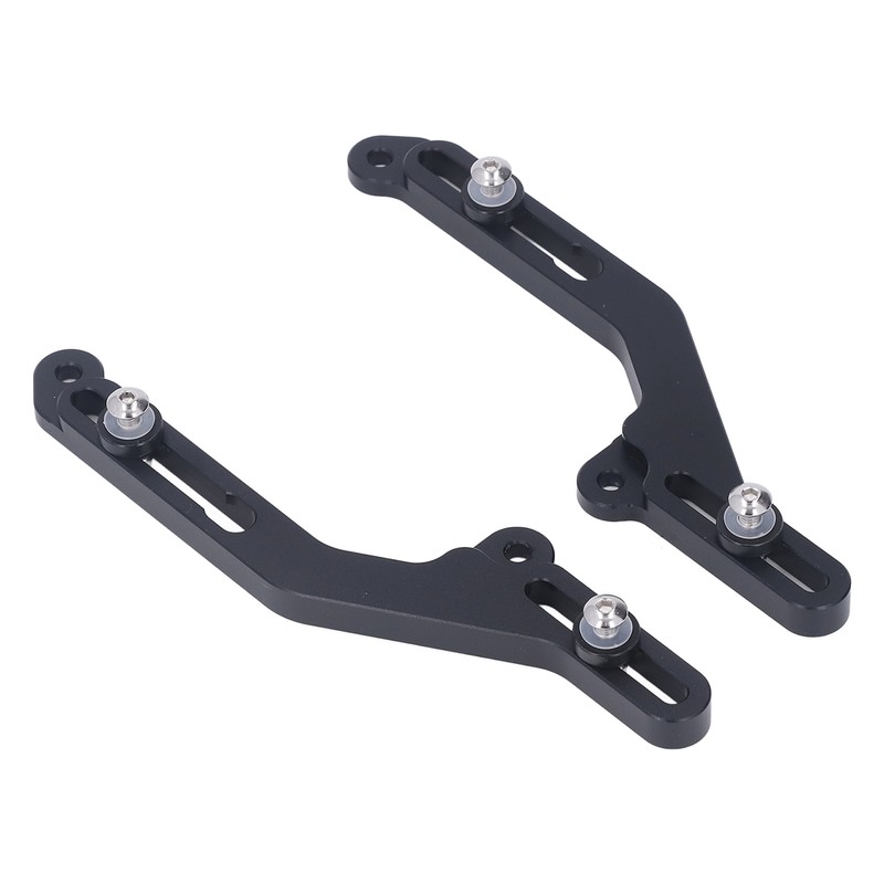 1 Pair Black Motorcycle Windscreen Adjuster Aluminium Windshield Bracket Replacement