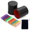 SALUDABLE 40 Dice 2 Dice Cups Dice Stacking Casino Set