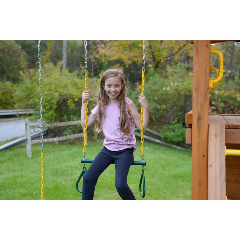 Eastern Jungle Gym Heavy-Duty Ring Trapeze Bar Combo, Large 20"