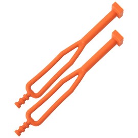Tusk Kickstand Rubber Strap Pair Orange for KTM 525 EXC 4-Stroke 2003-2007