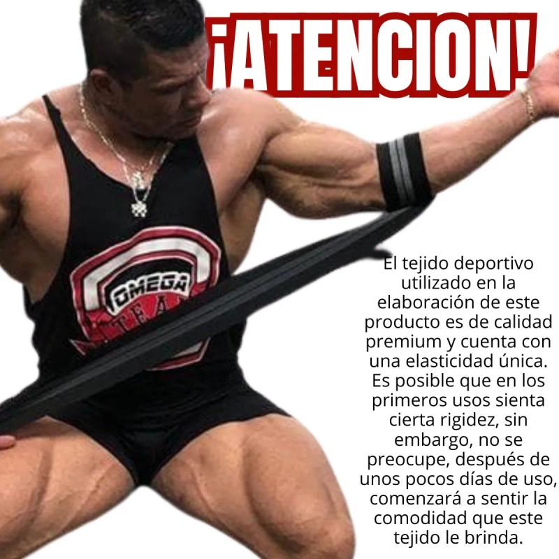 Par Coderas Venda Elastica Codo Gym Crossfit Pesas Lesiones