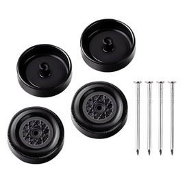 SeDeplacer Polished Axles and Prepped Wheels Kit,Includes 4Pcs Axles and 4Pcs Wheels(The Axle Is Polished and the Wheel Hub Is Free of Burrs)