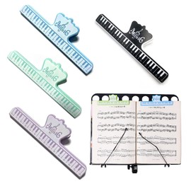 Sheet Music Clips, Book Clips, Set of 4, Music Stand, Learning Tools, Music Parts, Music Stand, Piano, Books, Keyboards